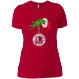 Amazing Dallas Mavericks Glitter Grinch Monogram Ornament Christmas Gift - Ladies' Boyfriend T-Shirt