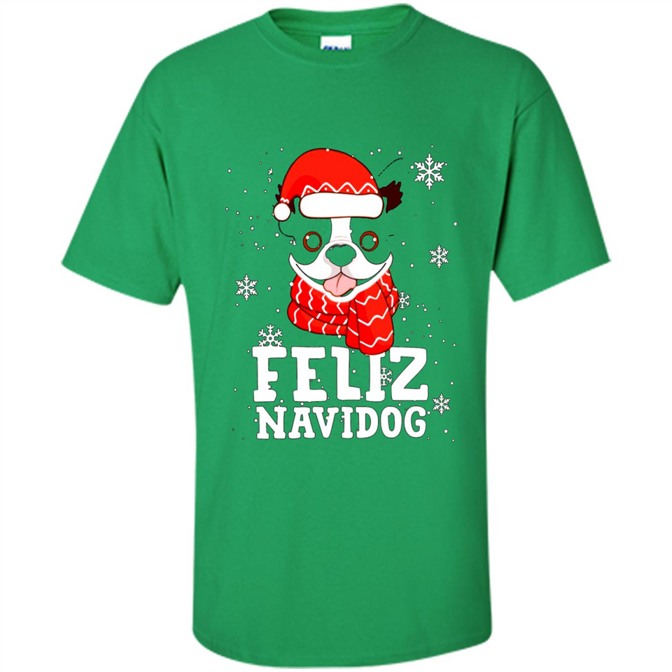 Feliz Navidog Boston Terrier Dog Ugly Xmas Sweater PING PONG