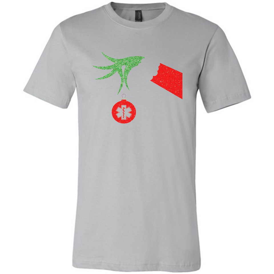 Funny Grinch Hand holding Doctor ornament Christmas Sporty T-Shirt - Canvas Unisex T-Shirt