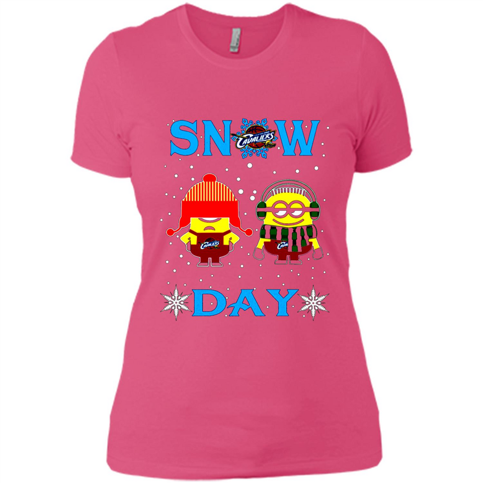 Snow Day Shirt For Cleveland Cavaliers Vs Minion Fans pingpong