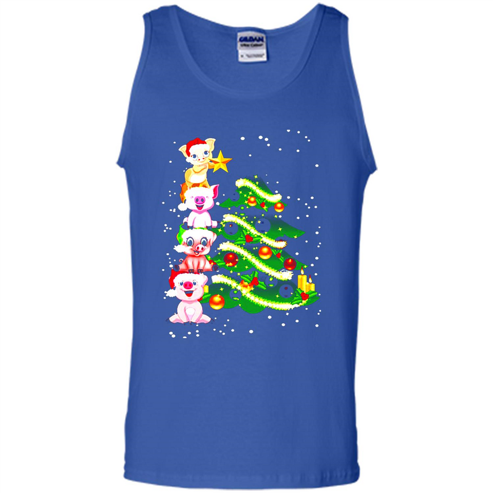 Pigs Christmas T Shirt PINGPONG - Tank Top