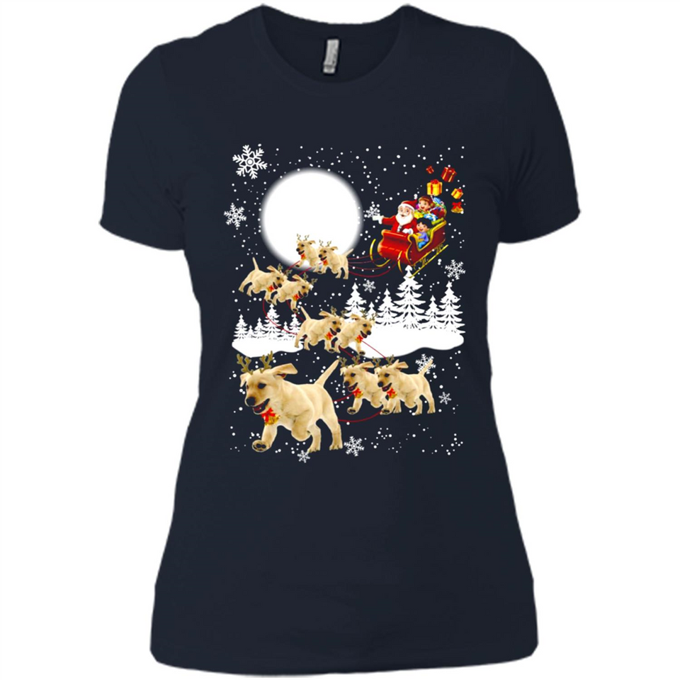 Christmas Santa Golden Retriever Sleigh For Labrador Retriever