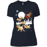 Christmas Santa Golden Retriever Sleigh For Labrador Retriever
