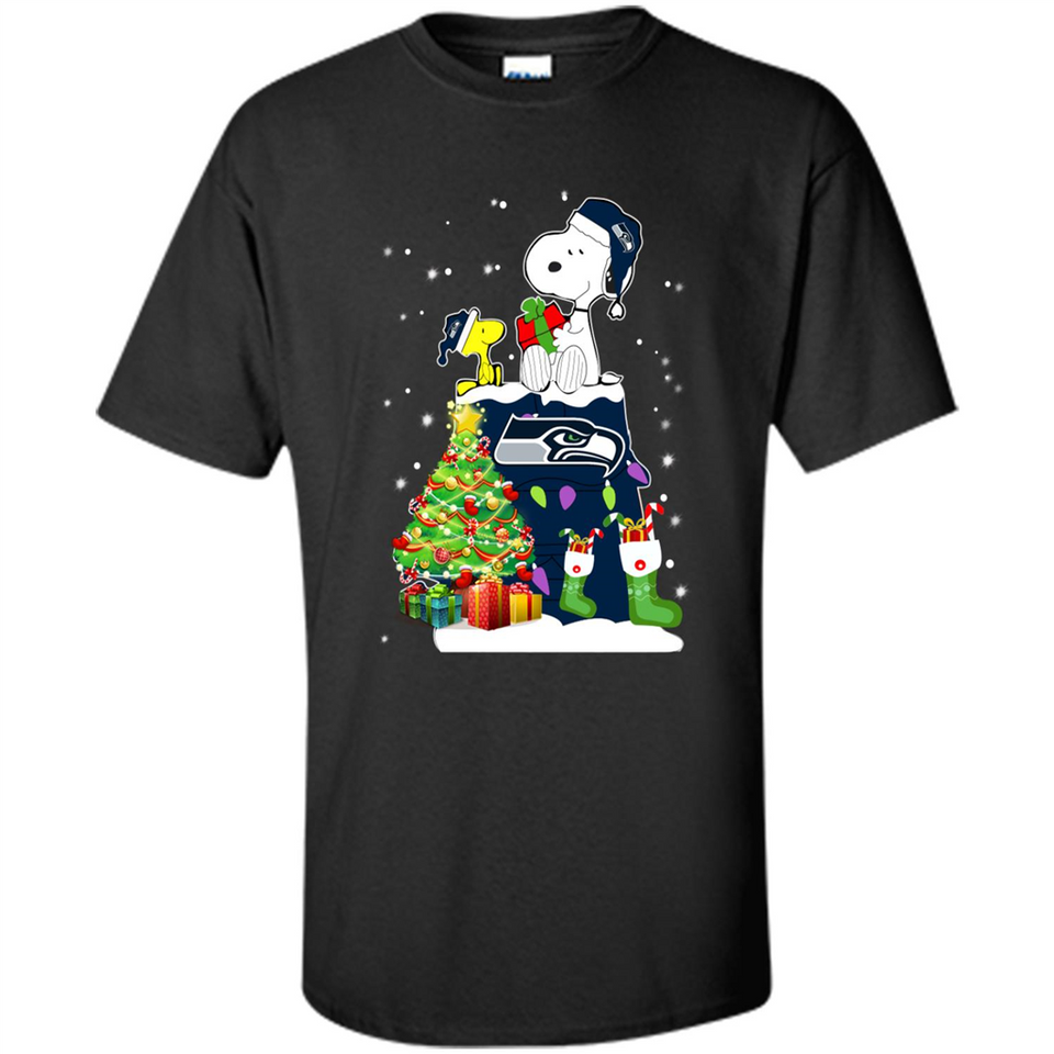 SEATTLE SEAHAWKS SNOOPY & WOODSTOCK CHRISTMAS