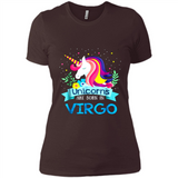 Unicorns are born in Virgo Birthday Rainbow Gift Ladies Custom