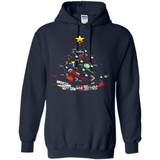 Merry And Bright Plumber Christmas Tree Shirt PINGPONG - Hoodie