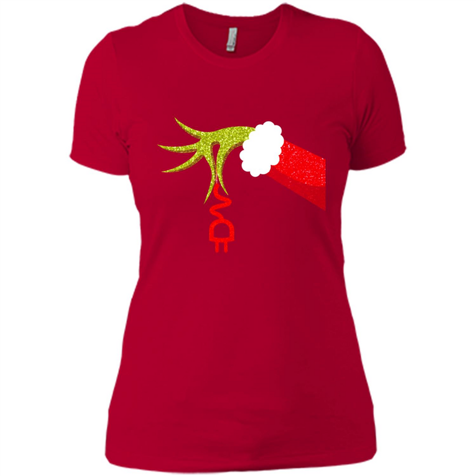 Funny Grinch Hand Holding Electrician Ornament Christmas PING PONG
