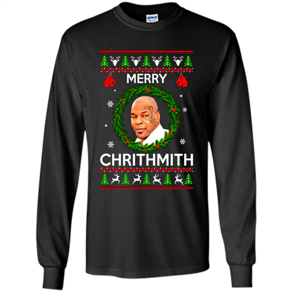 Mike Tyson Merry Chritmith Christmas Sweatshirt PINGPONG