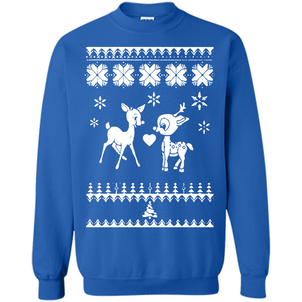 Rudolph and Clarice Ugly Christmas Sweater - Sweatshirt