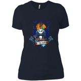 Chicago Blackhawks Halloween The Nightmare Before Christmas - Ladies' Boyfriend T-Shirt