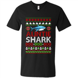 Auntie shark Doo Doo Doo Christmas - Men's V-Neck