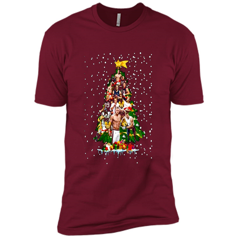J.J. Watt Christmas Tree ugly sweater PINGPONG