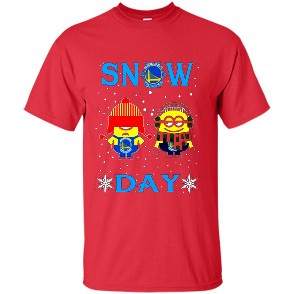 Snow Day Shirt For Golden State Warriors Vs Minion Fans pingpong