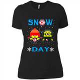 Snow Day Shirt For Boston Red Sox Vs Minion Fans pingpong