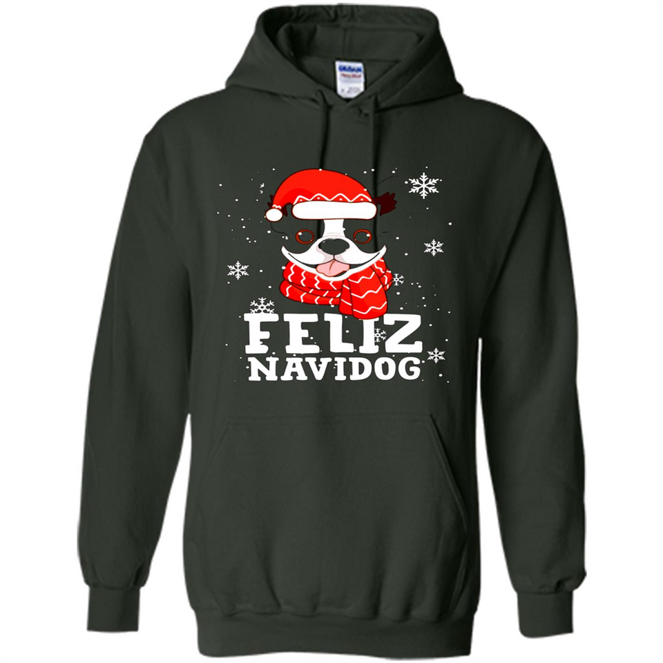 Feliz Navidog Boston Terrier Dog Ugly Xmas Sweater PING PONG