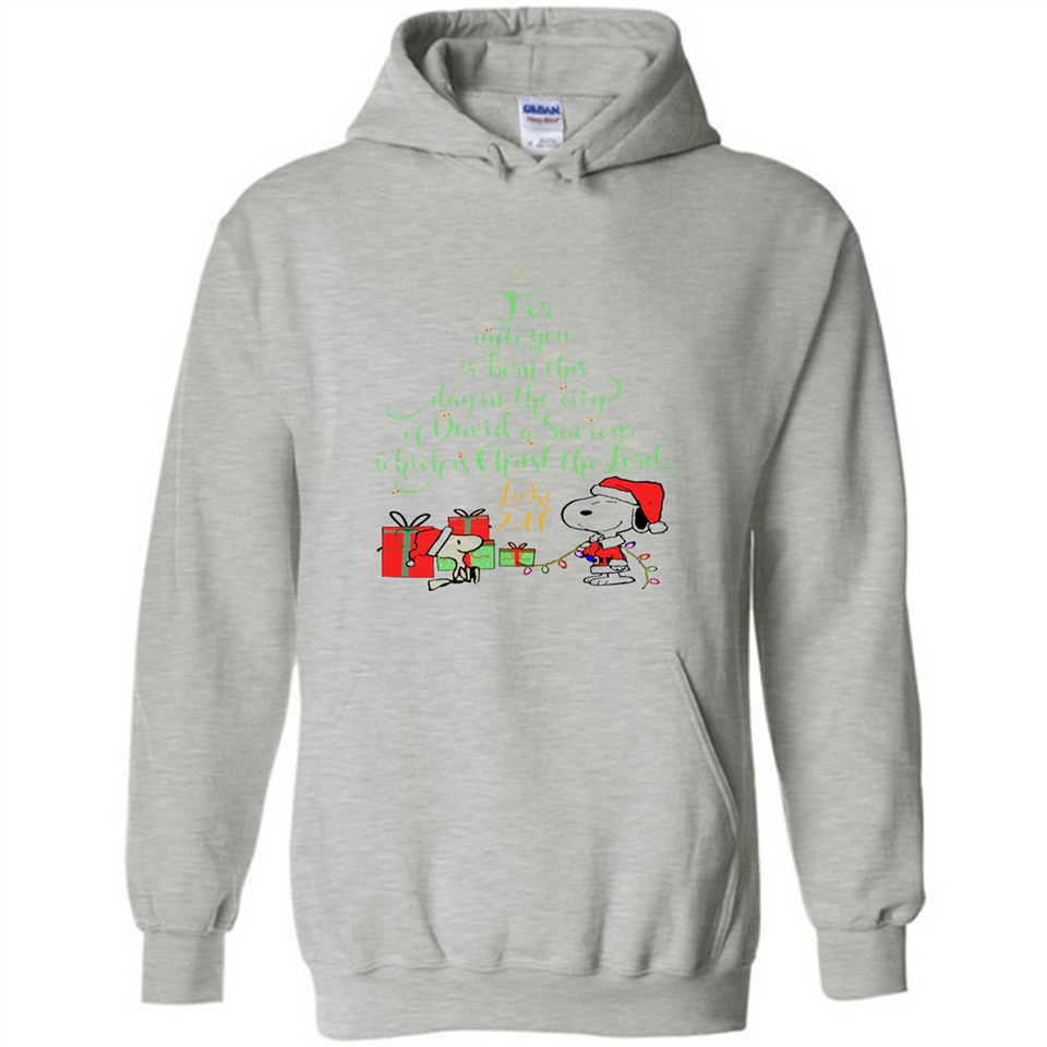Snoopy Merry Christmas with Christmas tree T-Shirt - Hoodie