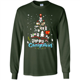 Christmas Ugly Sweater Animal Tree Pine Merry Christmas - Long Sleeve T-Shirt