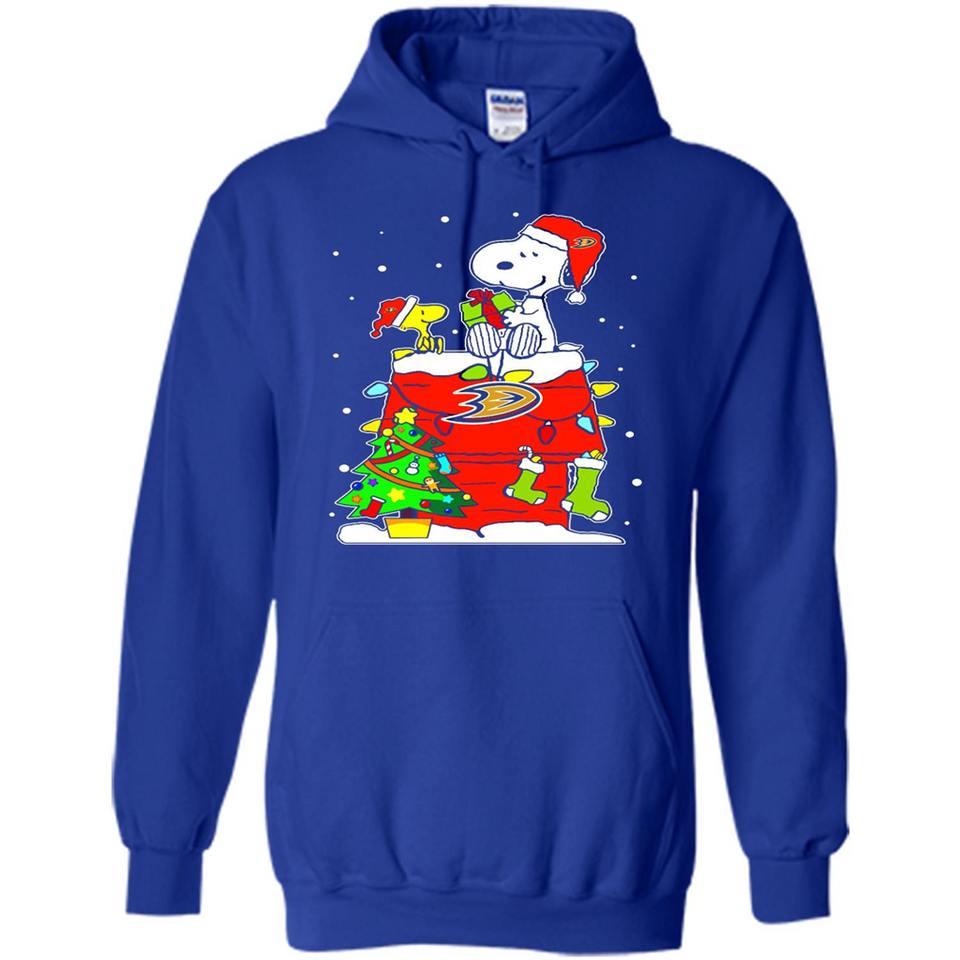 Anaheim Ducks Snoopy Ugly Christmas Sweaters - Sao chép - Hoodie
