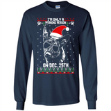 Morning Person Dutch Shepherd Funny Xmas - Long Sleeve T-Shirt