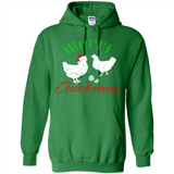 Christmas Chicken Shirt Santa Hens Lover Funny Farmer Gift - Hoodie