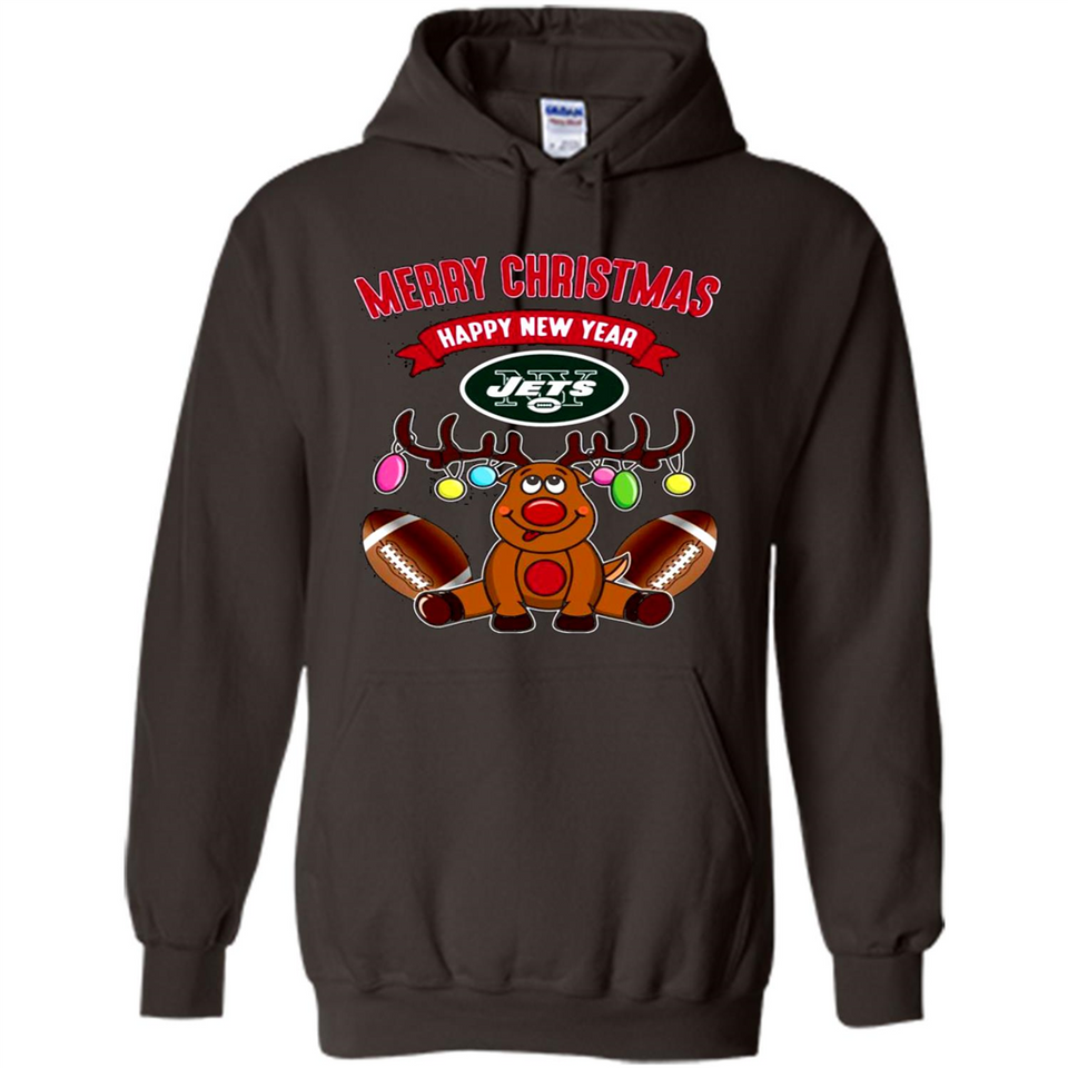 New York Jets NFL Reindeer Funny Merry Christmas And Happy New Year