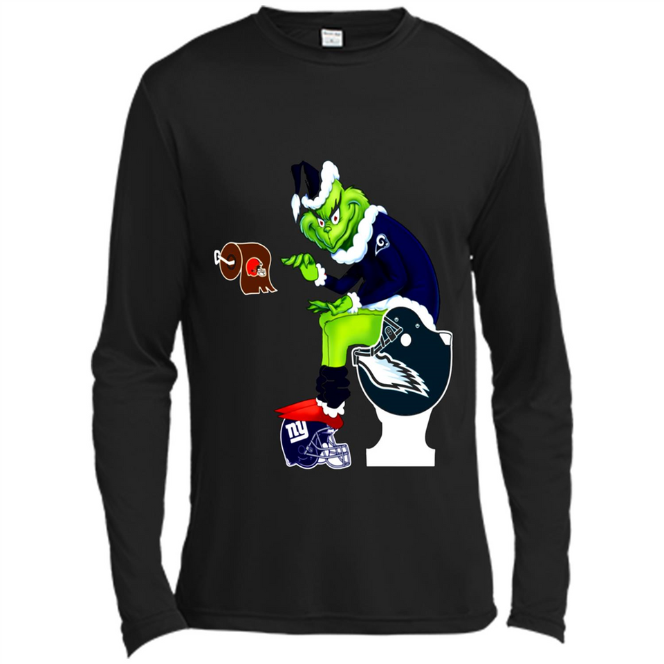 Los Angeles Rams Toilet Grinch Santa Claus Football Fan PINGPONG