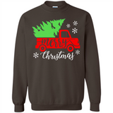 Vintage Christmas Classic Truck T-Shirt with Snow and Tree