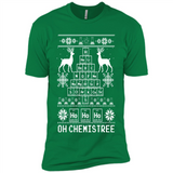 Oh Chemistry Tree Ugly Christmas Sweater - Premium Short Sleeve T-Shirt