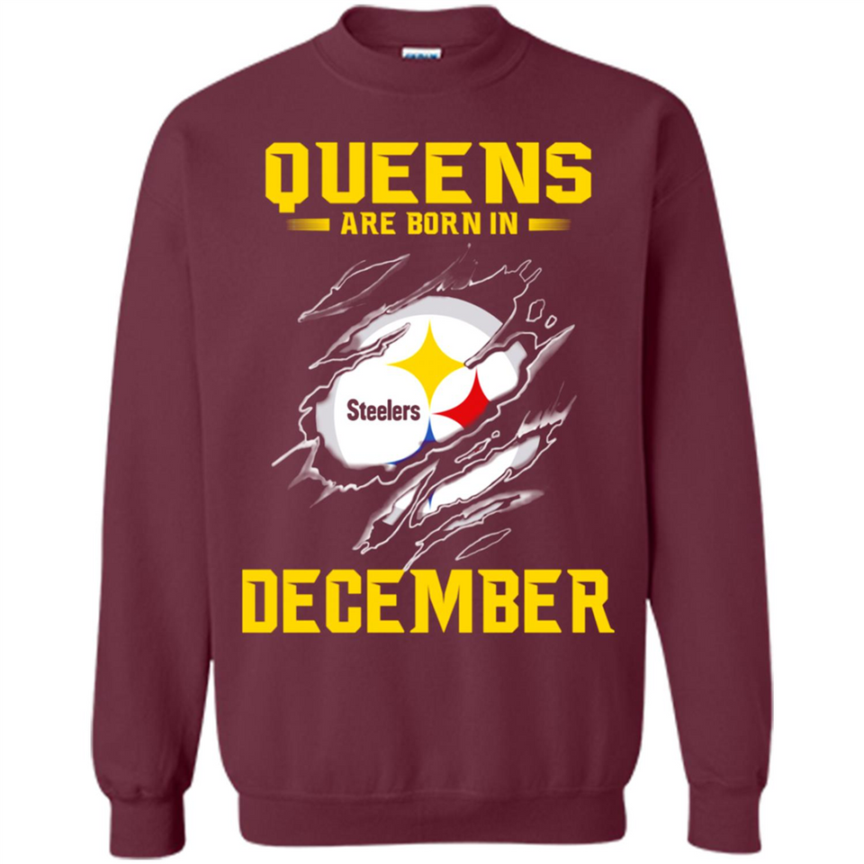 Queens Are Born In December - Pittsburgh Steelers Football - Sweatshirt