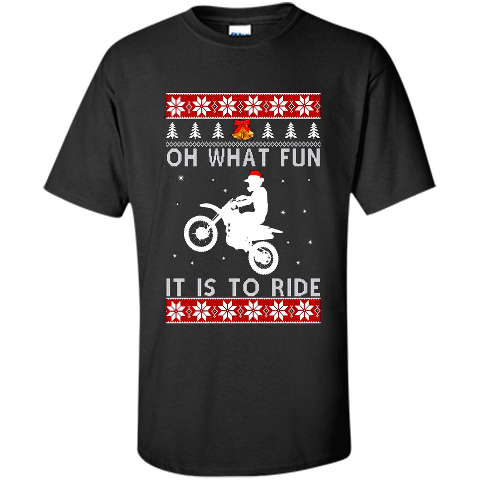 Motocross oh what fun it is to ride Christmas sweater PINGPONG
