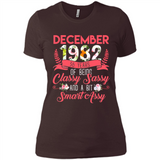 December 1982 36 Years Of Being Classy Sassy - Ladies' Boyfriend T-Shirt