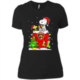 Florida Panthers Snoopy Ugly Christmas Sweaters - Ladies' Boyfriend T-Shirt