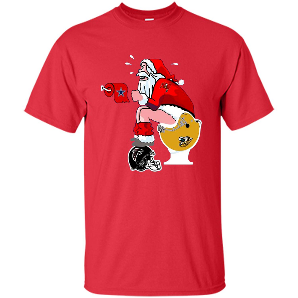 Tampa Bay Buccaneers Santa Claus Toilet