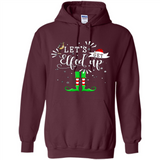 Let's Get Elfed Up Funny Drinking Wine Christmas Elf PINGPONG