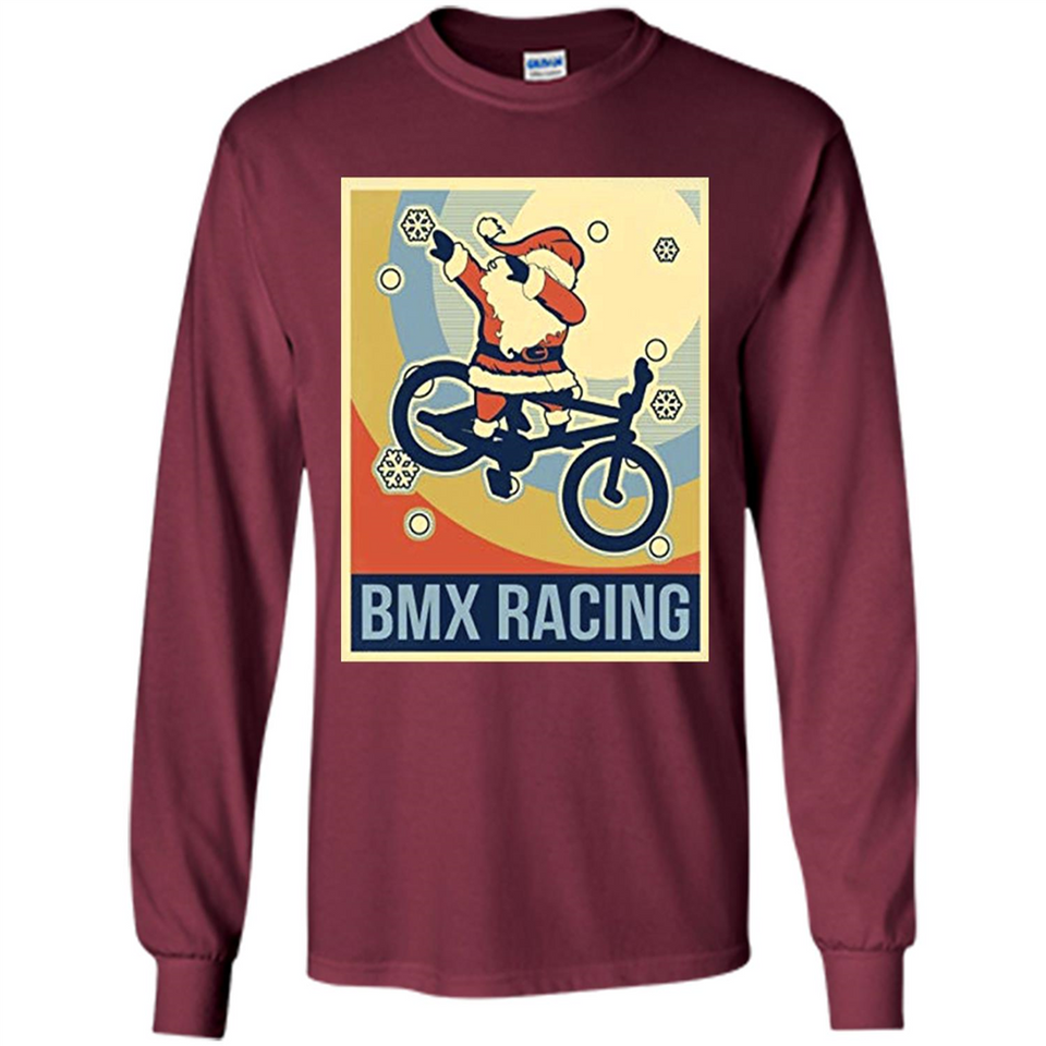 bmx racing dabbing Santa Christmas