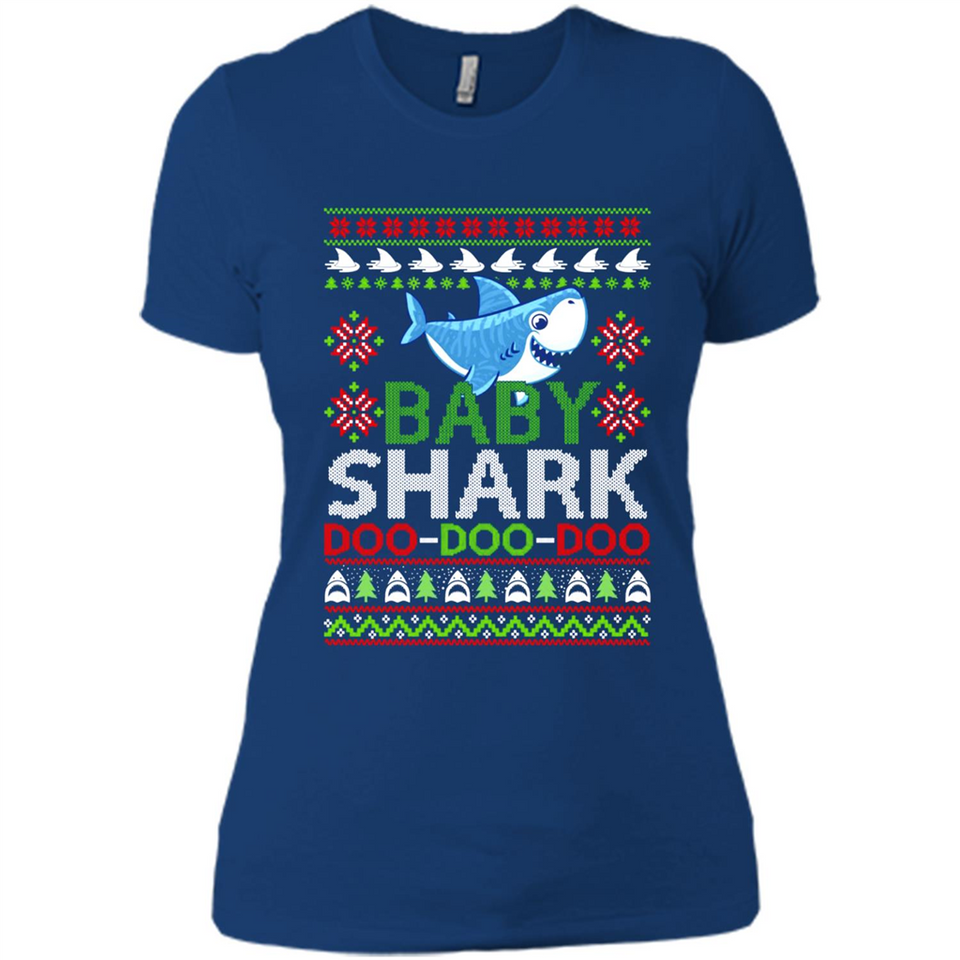 Baby shark Doo Doo Doo Christmas - Ladies' Boyfriend T-Shirt