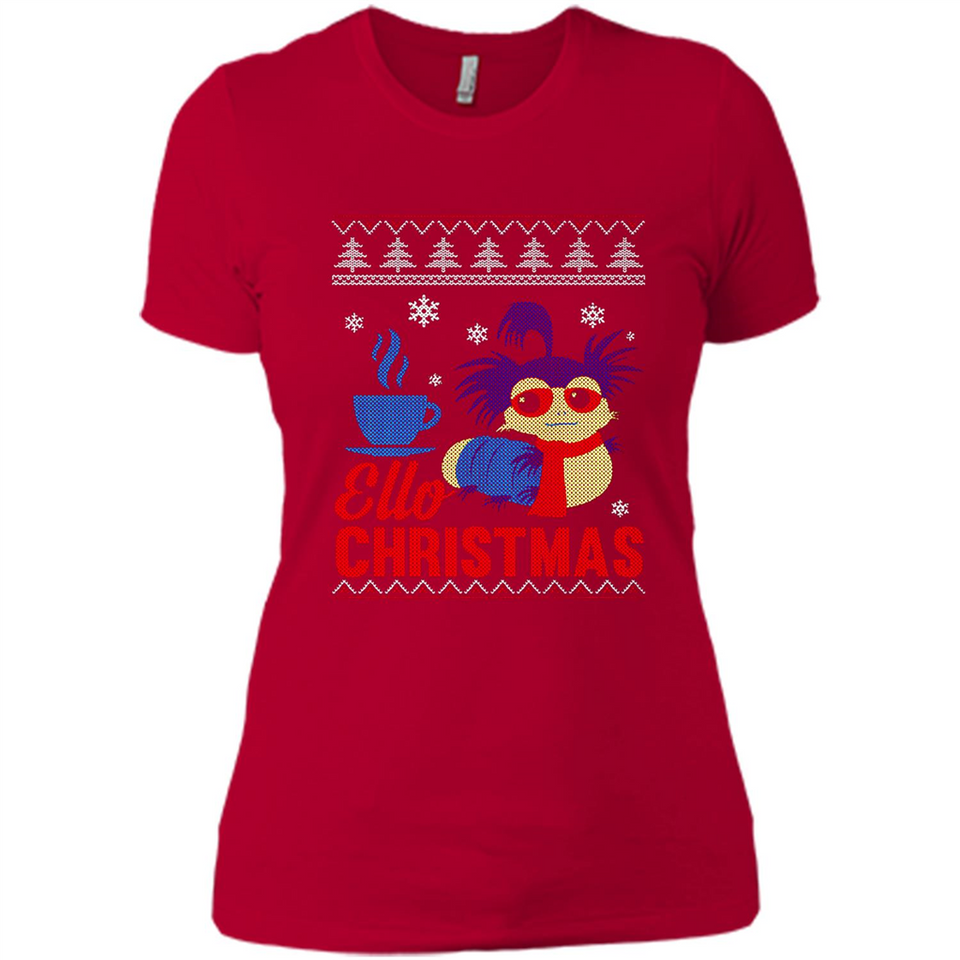 Christmas Ugly Sweater Ello Christmas - Ladies' Boyfriend T-Shirt