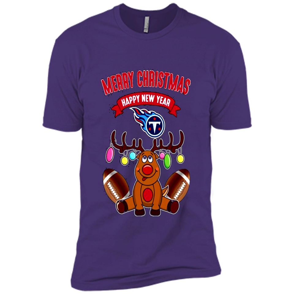 Tennessee Titans NFL Reindeer Funny Merry Christmas And Happy New Year