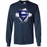 Detroit Tigers And Superman Fans - Long Sleeve T-Shirt