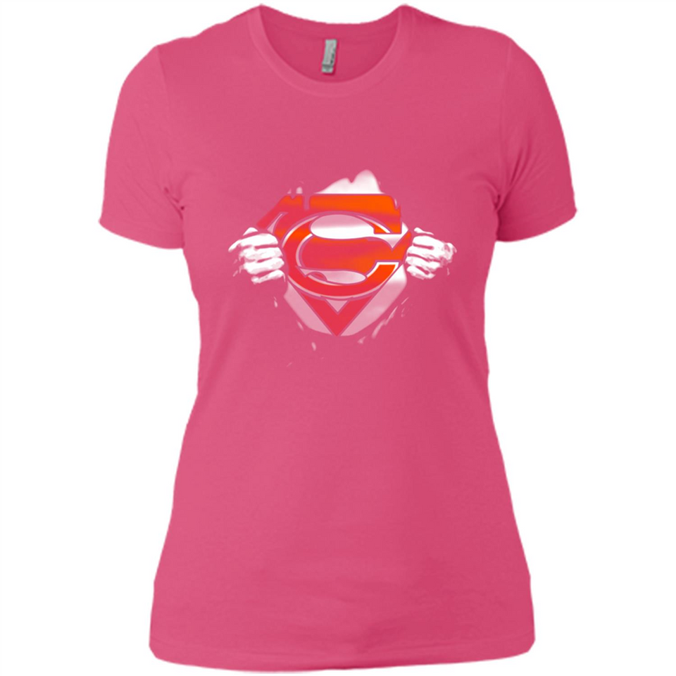 Chicago Bears And Superman Fans - Ladies' Boyfriend T-Shirt