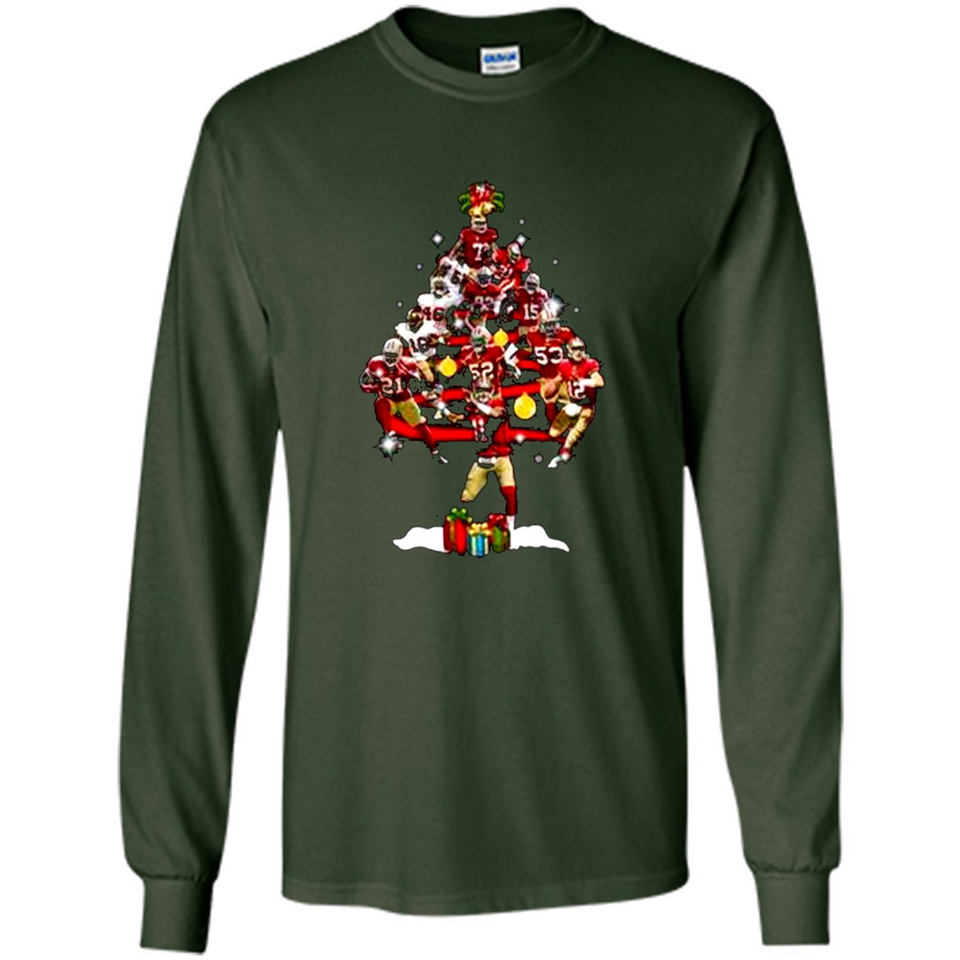 San Francisco 49ers Players Christmas Tree PINGPONG