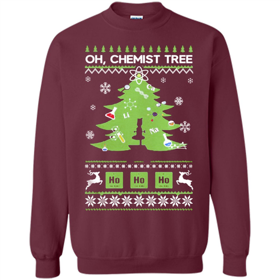 Oh Chemist Tree Ugly Christmas Sweater - Sweatshirt