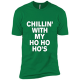 Chillin With My Ho Ho Ho's Funny Christmas - Premium Short Sleeve T-Shirt