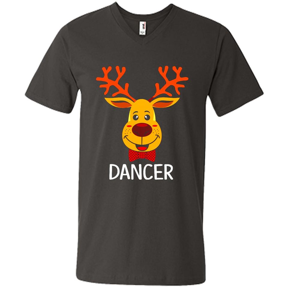 Dancer Santa Claus Funny Xmas Holiday T-Shirt - Men's V-Neck