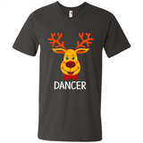 Dancer Santa Claus Funny Xmas Holiday T-Shirt - Men's V-Neck