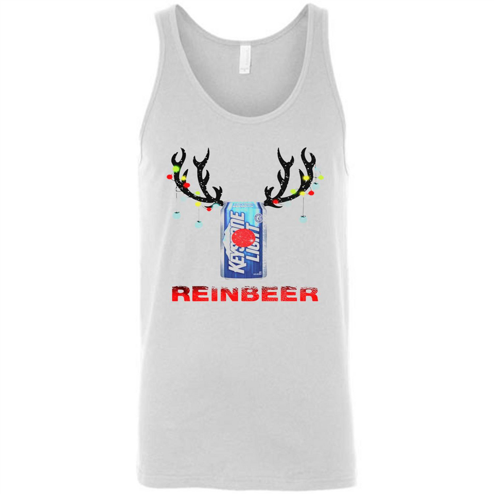 Keystone Light reinbeer Christmas - Canvas Unisex Tank