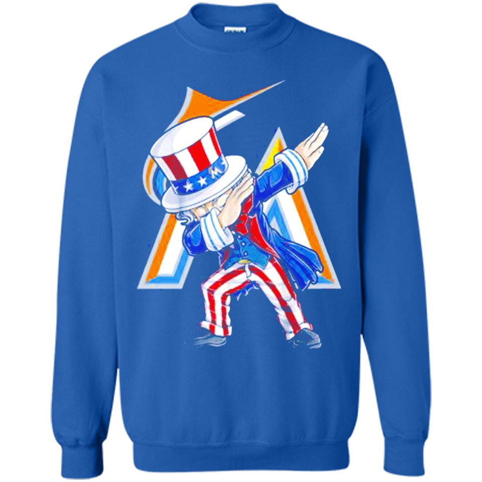 MLB MIAMI MARLINS UNCLE SAM DABBING INDEPENDENCE DAY