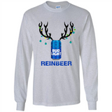 Bud Light Reinbeer Funny Beer Reindeer Christmas Sweatshirt - Long Sleeve T-Shirt