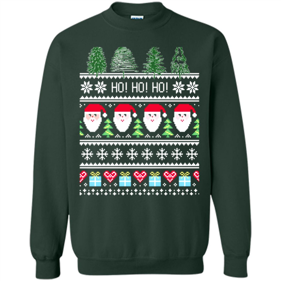 Ugly Merry Christmas Tree Santa Snowflakes