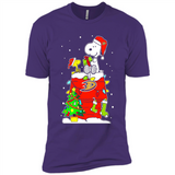 Anaheim Ducks Snoopy Ugly Christmas Sweaters - Sao chép - Premium Short Sleeve T-Shirt